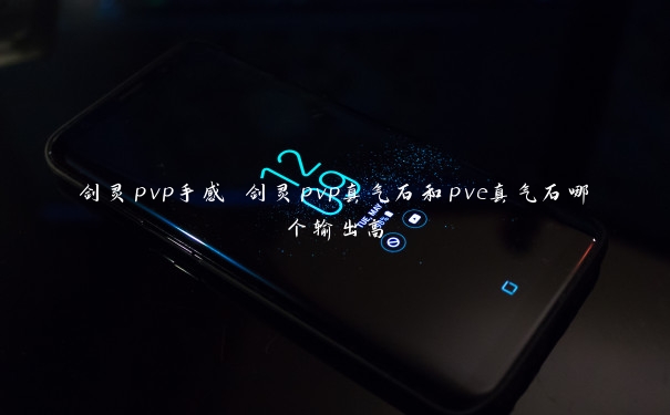 剑灵pvp手感 剑灵pvp真气石和pve真气石哪个输出高