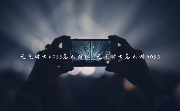 元气骑士boss怎么回红 元气骑士怎么调boss